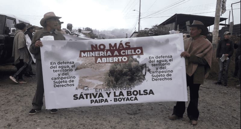 Gracias a una acción popular se logra la suspensión definitiva de la minería en las veredas de Sativa y la Bolsa de Paipa