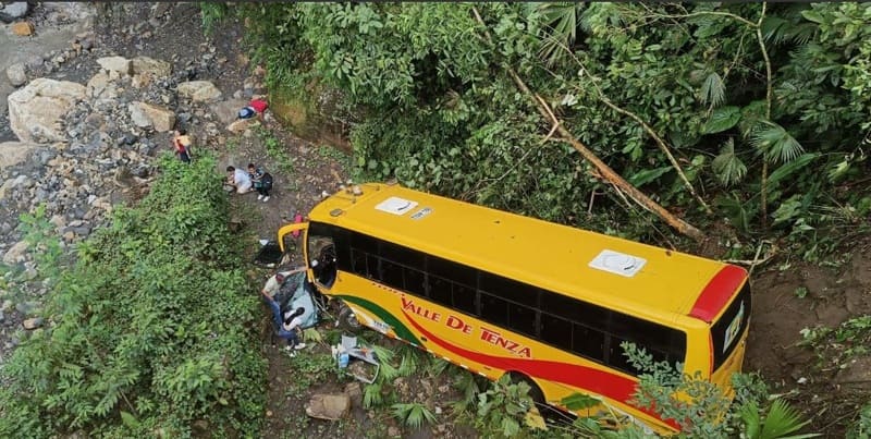 Una persona perdió la vida en un accidente de tránsito en el Valle de Tenza