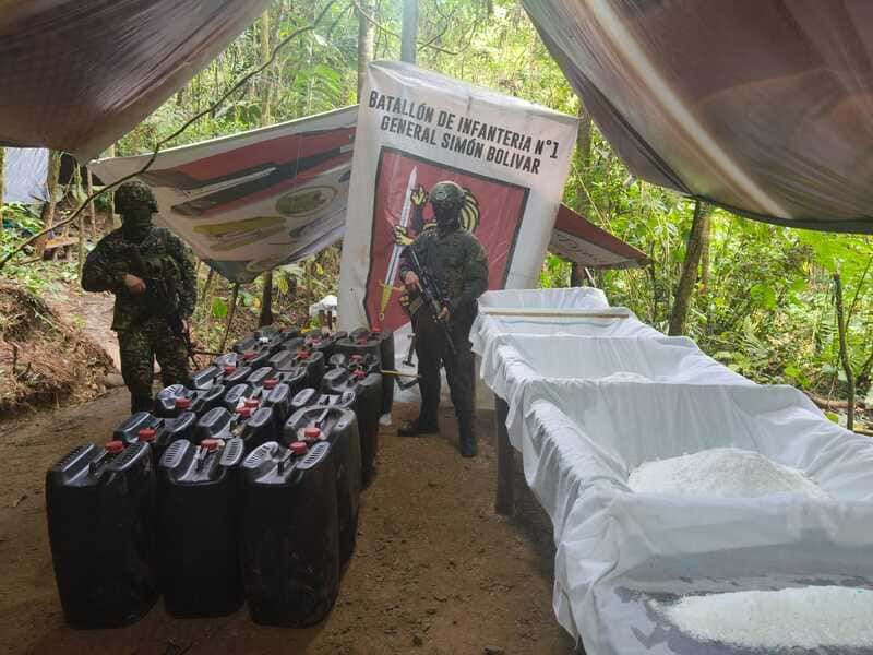 Ejército Nacional desmanteló megalaboratorio para el procesamiento de cocaína en Boyacá