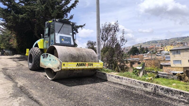 Material donado por Invías permitió renovar vías en nuevos sectores de Tunja y veredas