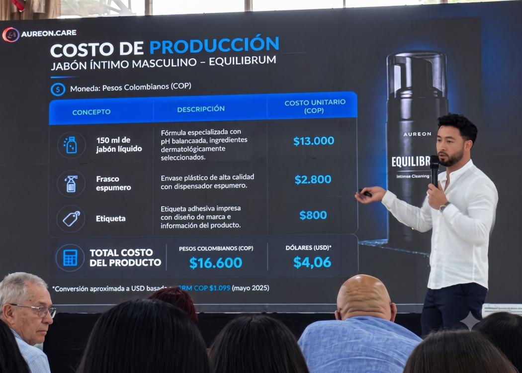 Estudiante upetecista destaca en Panamá con jabón íntimo masculino