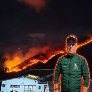 Alcalde de Chíquiza pide apoyo al Gobierno Nacional por incendio en el Santuario de Iguaque